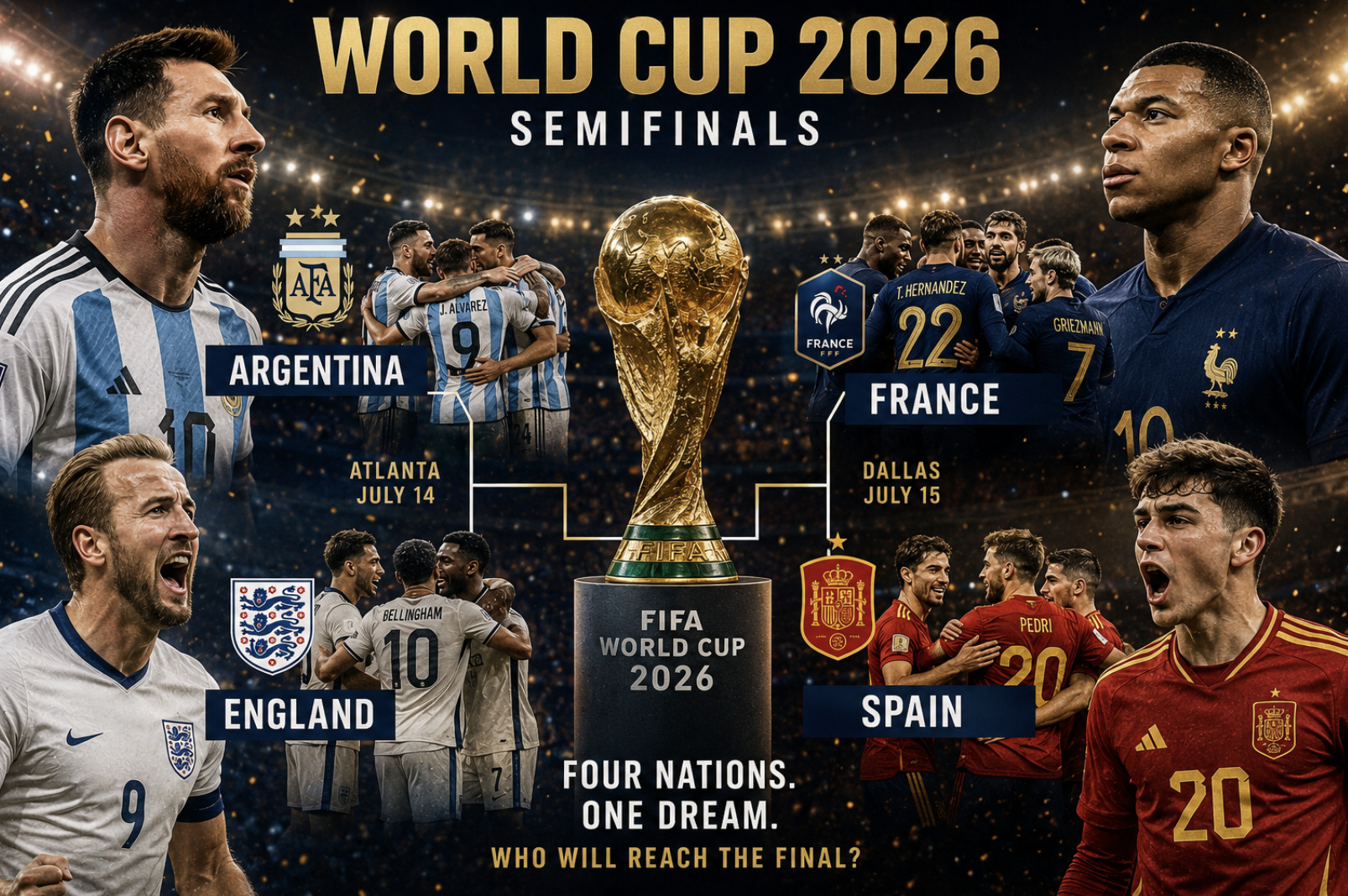 The World Cup's Dream Semifinal Four and Everything at Stake